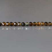 2.5mm Smoky Tourmaline Micro Faceted Beads 15