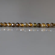 2.5mm Smoky Tourmaline Beads ‚Äì Tiny Faceted Round Natural Gemstone 15