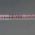 2.5mm Strawberry Quartz Cube Beads ‚Äì Tiny Faceted Cube Natural Gemstone 15" Strand