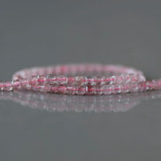 2.5mm Strawberry Quartz Cube Beads ‚Äì Tiny Faceted Cube Natural Gemstone 15