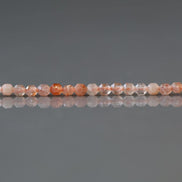 2.5mm Natural AAA Sunstone Faceted Prism Beads 15