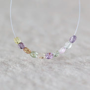 2.5mm Tiny Multi Sapphire Oval Beads Smooth Nuggets Colorful Sapphire Genuine Gemstone DIY Jewelry Making Earrings