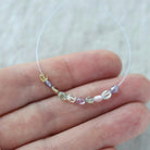2.5mm Tiny Multi Sapphire Oval Beads Smooth Nuggets Colorful Sapphire Genuine Gemstone DIY Jewelry Making Earrings