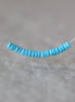 2.5mm Tiny Natural Sleeping Beauty Turquoise Rondelle Beads Smooth 1” Gemstone Beads DIY Jewelry Making December Birthstone