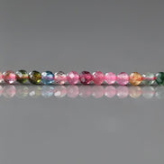 2.5mm AAA Watermelon Tourmaline Micro Faceted Beads 15