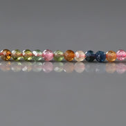 2.5mm AAA Watermelon Tourmaline Micro Faceted Beads 15