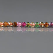 2.5mm AAA Watermelon Tourmaline Micro Faceted Beads 15