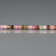 2.5mm AAA Watermelon Tourmaline Micro Faceted Beads 15