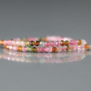2.5mm AAA Watermelon Tourmaline Micro Faceted Beads 15