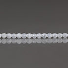 2.5mm White Jade Beads - Tiny Faceted Round Natural Gemstone 15" Strand