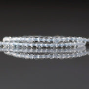 2.5mm White Topaz Beads ‚Äì Tiny Smooth Round Natural Gemstone 15