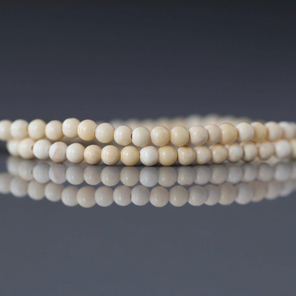 2.5mm Yellow Jade Beads – Tiny Smooth Round Natural Gemstone 15" Strand