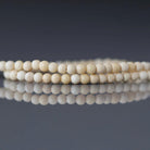 2.5mm Yellow Jade Beads – Tiny Smooth Round Natural Gemstone 15" Strand