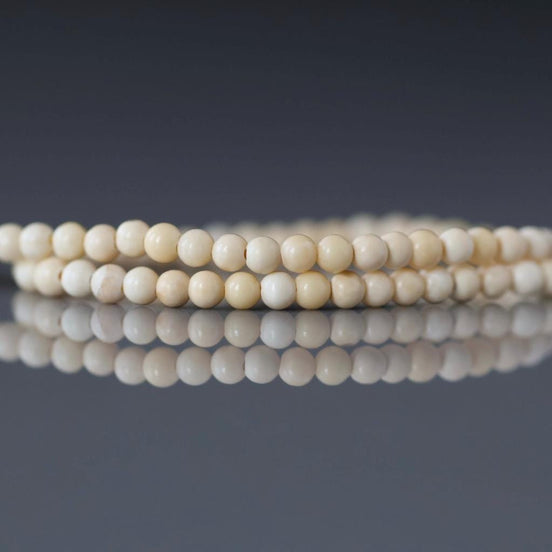 2.5mm Yellow Jade Beads – Tiny Smooth Round Natural Gemstone 15" Strand