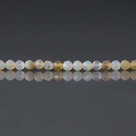 2.5mm Yellow Opal Beads 15" Opal Genuine Gemstone Beads Natural Opal for Jewelry Making Beading Craft Gift Beads October birthstone