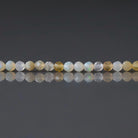 2.5mm Yellow Opal Beads - Tiny Faceted Round Natural Gemstone 15" Strand