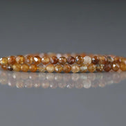 2.5mm Yellow Sapphire Micro Faceted Beads Genuine Small Beads 15
