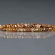 2.5mm Yellow Sapphire Beads - Tiny Faceted Round Natural Gemstone 15