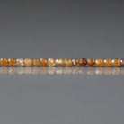 2.5mm Yellow Sapphire Beads - Tiny Faceted Round Natural Gemstone 15" Strand