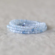 2.6mm AAA Aquamarine Faceted Beads Round 15