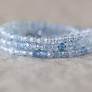 2.6mm AAA Aquamarine Faceted Beads Round 15