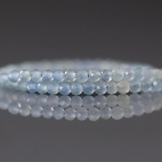 2.6mm Lemurian Beads – Faceted Round Micro Gemstone 15" Strand
