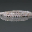 2.8-3mm Pink Morganite Beads - Faceted Round Micro Gemstone 15" Strand