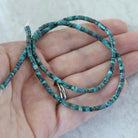 2.8mm 3mm Natural Tibetan Turquoise Tube Beads Smooth 15" Genuine Gemstone for DIY Jewelry Making