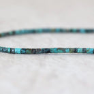 2.8mm 3mm Natural Tibetan Turquoise Tube Beads Smooth 15" Genuine Gemstone for DIY Jewelry Making