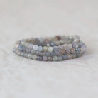 2.8mm Montana Sapphire Beads Faceted 15" Raw Gray Sapphire Genuine Gemstone Beads Jewelry Making Beading Craft Gift September Birthstone
