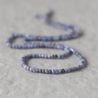 2.8mm Natural Lavender Blue Sapphire Beads Faceted Rondelle Gemstone for DIY Jewelry Making