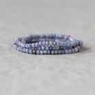 2.8mm Natural Lavender Blue Sapphire Beads Faceted Rondelle Gemstone for DIY Jewelry Making