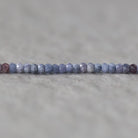 2.8mm Natural Lavender Blue Sapphire Beads Faceted Rondelle Gemstone for DIY Jewelry Making