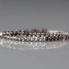 2.8mm Smoky Quartz Beads ‚Äì Faceted Round Micro Gemstone 15" Strand
