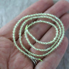 2.9mm 3mm Natural Lemon Quartz Beads Faceted Round 15” Pale Yellow Gemstone for DIY Jewelry Making