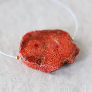 25mm Large Sponge Coral Slice Bead Natural Raw Coral Gemstone for DIY Jewelry Making Pendant
