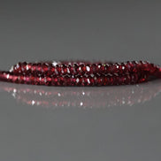 2mm 3mm AAA Pyrope Garnet Faceted Rondelle Beads 15