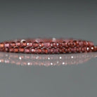 2mm Almandine Garnet Beads - Tiny Faceted Round Natural Gemstone 15" Strand