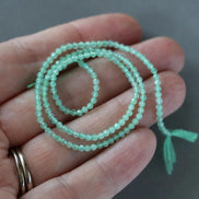 2mm AAA Australian Chrysoprase Faceted Beads 13