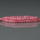 2mm AAA Brazilian Rhodonite Faceted Round Beads 15"