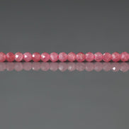 2mm AAA Brazilian Rhodonite Faceted Round Beads 15