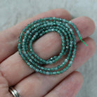 2mm Guatemala Jade Beads - Tiny Faceted Round Natural Gemstone 15" Strand