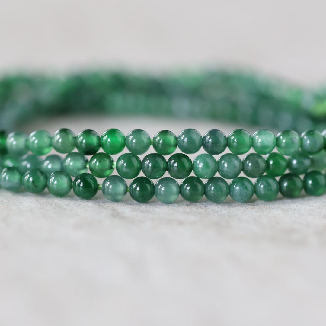 2mm AAA Guatemala Jade Beads -Smooth Round Natural Gemstone 15"