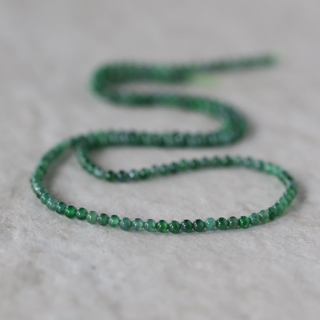 2mm AAA Guatemala Jade Beads -Smooth Round Natural Gemstone 15"