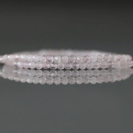 2mm AAA Pink Morganite Beads Micro Faceted Beads 15" Natural Pale Pink Gemstone Beads Beading Crafter Gift July Birthstone DIY Jewelry