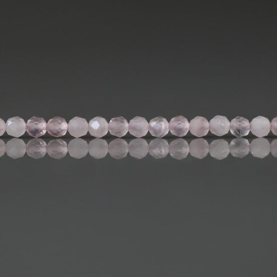 2mm AAA Pink Morganite Beads Micro Faceted Beads 15" Natural Pale Pink Gemstone Beads Beading Crafter Gift July Birthstone DIY Jewelry