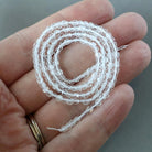 2mm AAA Rock Quartz Faceted Cube Beads 15" Clear Crystal Quartz Genuine Gemstone Beads Jewelry Making Beading Craft Gift April Birthstone