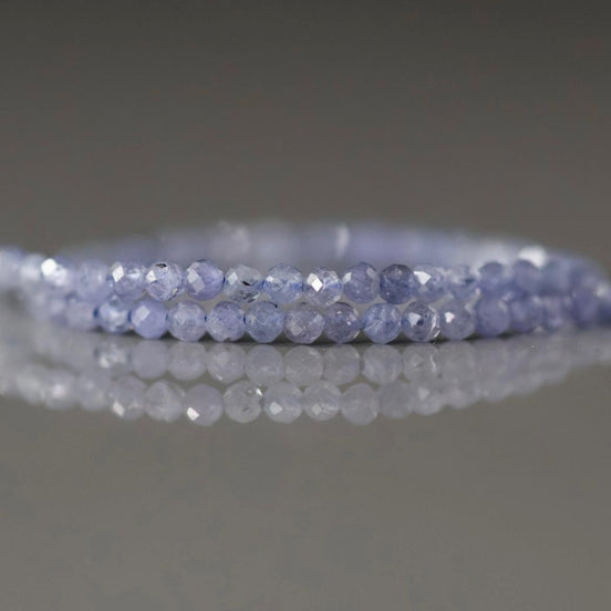 2mm AAA Tanzanite Beads Micro Faceted Beads 15" Natural Tanzanite Gemstone Beads Beading Crafter Gift December Birthstone