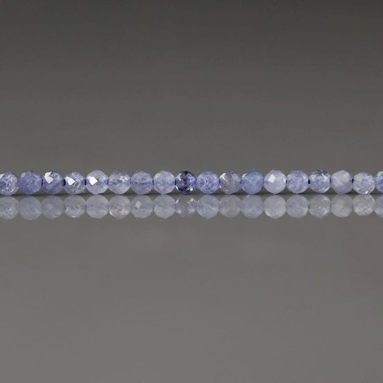 2mm AAA Tanzanite Beads Micro Faceted Beads 15" Natural Tanzanite Gemstone Beads Beading Crafter Gift December Birthstone