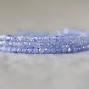 2mm AAA Tanzanite Faceted Round Beads 15